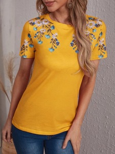 เสื้อยืดแฟชั่นคอกลมสไตล์เรียบง่าย - Product Image 4