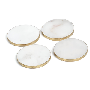 Sous-verres en pierre de marbre fabriqués à la main de qualité supérieure Sous-verres et cadeaux personnalisés Protecteurs de boissons pour tapis et tampons de décoration intérieure - Product Image 4