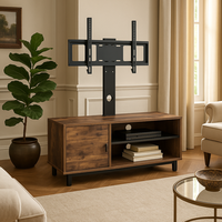 Meuble TV en MDF durable de style antique moderne avec étagères métalliques pour salon, chambre ou villa - OEM et ODM disponibles