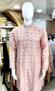 Exportateur indien qualité style moderne haute sur demande coton doux de haute qualité avec impression numérique homme Kurta exportateur mondial - Product Image 2