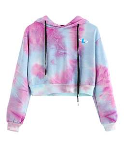 Latest Design Custom Logo Oversized <b>Crop</b> <b>Top</b> Pullover Sweatshirt Cropped Hoody Women <b>Crop</b> <b>Top</b> Hoodies - Product Image 1