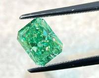 8*12mm potongan zamrud warna hijau longgar Moissanite batu permata GRA bersertifikat VVSD kelas Lab dibuat berlian alternatif grosir jumlah besar