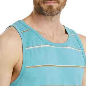 Camiseta sin Mangas de Punto 3D para Hombre, Ajustada, de Algodón, Secado Rápido, Transpirable, de Alta Calidad, MOQ Bajo, Logotipo Personalizado para Gimnasio - Product Image 1