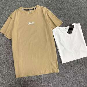 T-shirts décontractés pour hommes en coton de qualité supérieure 100%, manches courtes, coupe régulière, respirants, col écologique, tricotés - Product Image 4