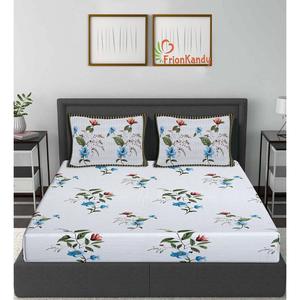 Juego de Sábanas Matrimoniales de 3 Piezas con Estampado Floral Majestic Verde, 240 Hilos, 100% Algodón, con 2 Fundas de Almohada, Colección para el Hogar (SHKV1025) - Product Image 5