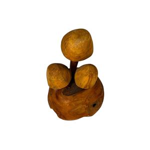 Décoration d'intérieur artisanale en bois, style Art Déco, en forme de champignon irrégulier - Product Image 4