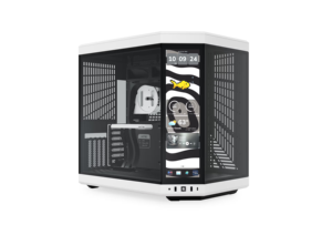 Thùng máy tính chơi game Y70 Touch Infinite Dual Chamber Mid-Tower ATX, màn hình cảm ứng IPS tích hợp 14.9 inch, vỏ máy toàn màu trắng - Product Image 2
