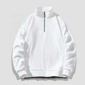 Sweat-shirts d'hiver pour hommes à demi-zip, design et logo personnalisés, coupe classique, pull-over avec poche, tissu polaire de haute qualité, fabriqué au Pakistan - Product Image 1