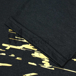 Camisetas Gráficas para Hombre, Cuello Redondo, Diseño Nuevo, Color Negro con Estampado Amarillo, Transpirables, de Algodón, Manga Corta, del Mejor Proveedor - Product Image 4