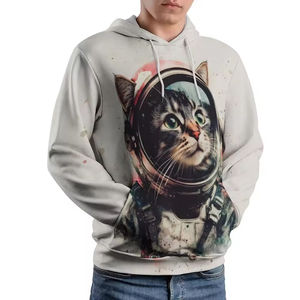 Sudadera con Capucha Unisex de Diseño Nuevo de Invierno, Camiseta con Estampado Completo por Sublimación, Forrada, con Estampado Animal, 100% Algodón, Personalizada - Product Image 1