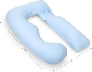 Enchimento De Espuma De Memória Em Forma De U Travesseiros De Gravidez Travesseiro De Corpo Inteiro para Gravidez