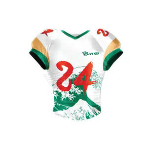 Dernier design personnalisé, uniforme de football américain respirant, grande taille, 100% polyester, prix direct usine en gros - Product Image 5