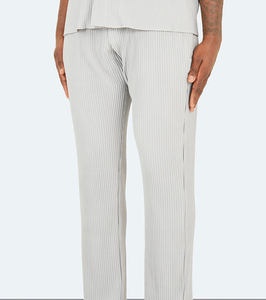 Pantalones plisados de pierna ancha personalizados de alta calidad al por mayor, ropa de calle para hombre, pantalones plisados informales holgados de algodón y lana - Product Image 4