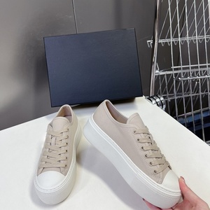 Zapatillas bajas de lona con cordones para hombre de diseñador, calzado deportivo grueso y suave de alta calidad para mujer, ideales para primavera. - Product Image 2