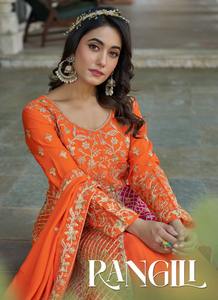 Nouvel arrivage Design à feuilles persistantes beau Chinon ethnique exclusif avec broderie lourde Salwar costume fournisseur indien à vendre - Product Image 2