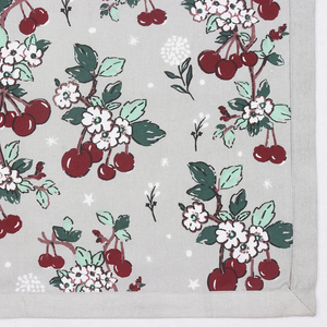 Nappe 100% coton blanche avec motifs imprimés multicolores Technique tissée 150x220 cms 180 Gsm d'Inde - Product Image 2