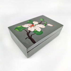 Boîte à bijoux en revêtement de laque meilleur prix laque à vendre accessoire de maison boîtes à bijoux laquées - Product Image 2