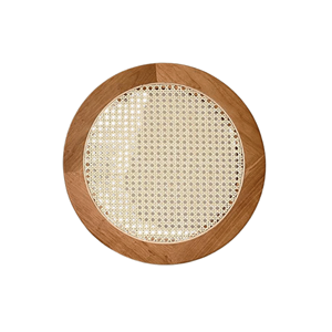 Handicraft 100% Eco-friendly Rattan <b>Wood</b> <b>Placemat</b> Natural Color Table Decoration Home decor Handmade in Vietnam - Product Image 5