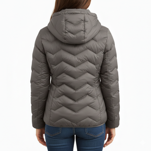 Chaquetas Acolchadas con Capucha para Mujer, Nuevas, de Invierno, con Cierre Frontal, Transpirables, Servicio OEM, Resistentes al Viento, Ecológicas y Personalizables - Product Image 2