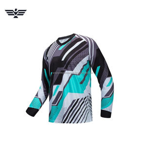 Camiseta de motocross para hombre – Camiseta transpirable de manga larga para motocross (grafismo multicolor) - Product Image 5