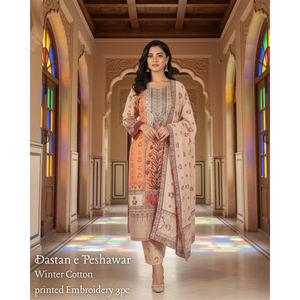 Nuevo Traje Salwar Kameez de 3 Piezas con Bordado Moderno Estampado para Mujer, Invierno 2025, Corte Regular, Masoori Khaddar, Secado Rápido - Product Image 3