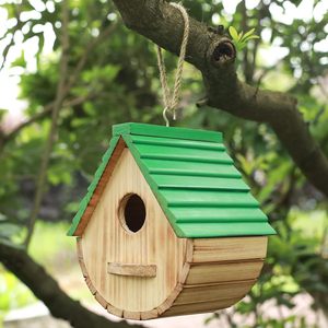 Casa para Pájaros de Madera de Alta Calidad, Colgante para Exteriores, Casa para Pájaros de Madera Natural para Jardín, Nido para Pájaros Hecho a Mano, Colgante para Exteriores - Product Image 2