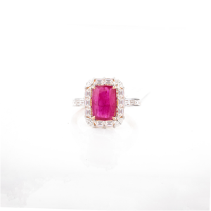 Xu Hướng Mới Bộ Sưu Tập Tự Nhiên Của <span class=keywords><strong>Ruby</strong></span> & Kim Cương Nhẫn Cưới K18 Rose Gold Độc Đáo & Thiết Kế Tốt Nhất Bán Đồ Trang Sức Nhà Cung Cấp - Product Image 1