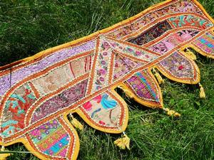 Mur Toran indien fait à la main et décoration d'entrée Boho tapisserie personnalisée - Product Image 5