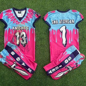 2024 nouveaux hommes équipe football américain uniforme cousu Logos chemises brodées jeunesse Sport porter des uniformes de football américain - Product Image 5