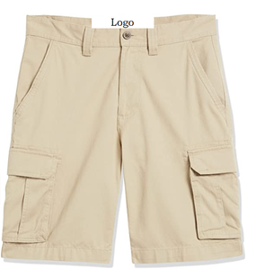 Pantalones cortos de carga sueltos informales de verano con logotipo personalizado, pantalones cortos de carga de gran tamaño para deportes al aire libre con cordón de algodón para entrenamiento para hombres - Product Image 6