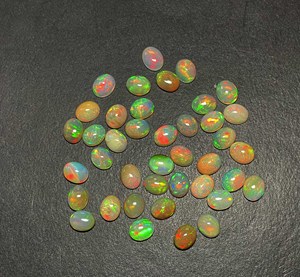 IGI Certified Natural Yellow Ethiopian Opal 8*10MM Oval Cabochon Amethyst <b>Fire</b> Loose Gemstone Bead/Pear Ethiopian Natural Stone - Product Image 4