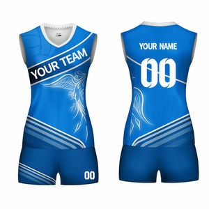 Nuevo diseño 2023 uniforme de voleibol con material de poliéster 100% uniforme de voleibol de larga duración ligero fácil de usar comodidad - Product Image 5