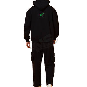 Survêtements à capuche en polyester/coton avec logo personnalisé, vente en gros, hommes, haute qualité, hiver, fitness, jogging, ensemble deux pièces, course à pied - Product Image 5