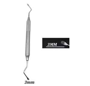 Para UL AMIN, herramienta de instrumento Dental Manual de alta calidad, cureta Gracey sin recubrimiento de 3mm para limpieza de dientes, equipo de llenado de dientes - Product Image 1