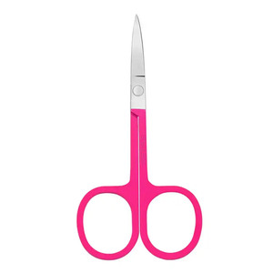 Ciseaux à ongles à cuticules en acier inoxydable imprimés à la main de conception personnalisée de poignée de couleur rose PAR INNOVAMED - Product Image 1