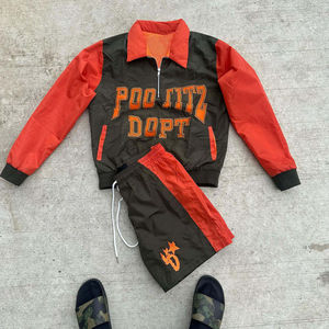 Conjunto Deportivo Personalizado, Chaqueta Cortavientos y Pantalones Cortos Ligeros, Ropa Deportiva Urbana para Hombre, Conjuntos de Pantalones Cortos Cortavientos de Nailon - Product Image 5