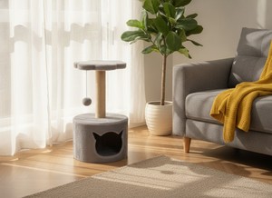 Grey Evening Cloud Shelter <b>for</b> Your Royal <b>Cat</b> - Product Image 5