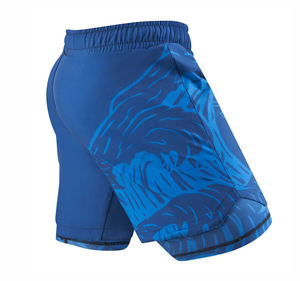 Ropa de gimnasio de verano de alta calidad para hombre, pantalones cortos MMA informales, transpirables, ligeros, Fitness 100% Spandex \ poliéster, cintura elástica, venta - Product Image 2