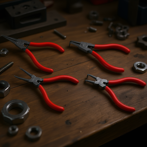 Usag <b>Set</b> of 4 <b>Pliers</b> for Circlips Premium Quality Multifunctional Tool - Product Image 3