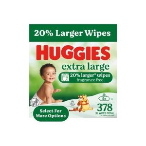 Lingettes pour bébé sans alcool, Huggies Pure sans parfum et sans danger pour les peaux sensibles - Product Image 4