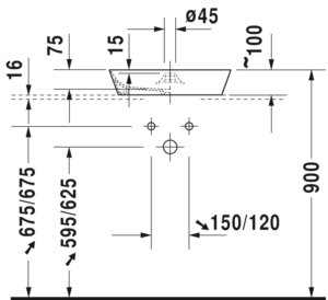 Catégorie de produit Duravit Cape Cod Round Table Top Basin 2328480000 - Product Image 2