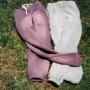 SQUF SPORTS Heavy Gsm Multiple Size Sports <b>Trouser</b> for Men 100% Cotton Thick French Terry Acid Wash Sports Pants for Men - Product Image 2