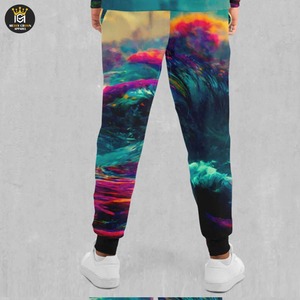 ชุดวอร์มผู้ชายสไตล์ไฮสตรีทใส่ลำลองระบายอากาศได้ชุดวิ่งพิมพ์ซับลิเมชันสีพื้นสำหรับฤดูหนาวมาใหม่ - Product Image 5