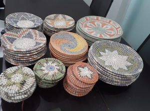 แผ่นหญ้าทะเลมีสไตล์และใช้งานได้ดีทอด้วยช่างฝีมือชาวเวียดนามเพื่อการรับประทานอาหารและการตกแต่งที่เป็นมิตรกับสิ่งแวดล้อม - Product Image 6