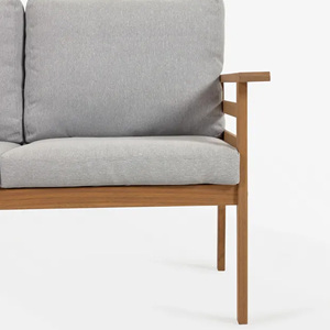 Ensemble de canapés d'extérieur en aluminium au design moderne haut de gamme, grand canapé de jardin avec coussin pour les meubles de villégiature et d'hôtel pour la cour - Jamet - Product Image 4