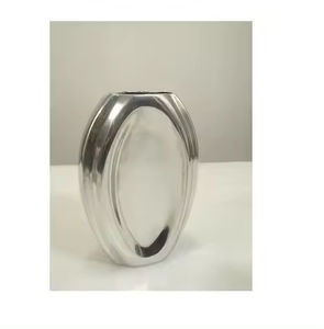 Fantaisie Look Pot De Fleur En Métal Fleur Vase Avec Le Meilleur Prix Nouvelle Arrivée À La Recherche Nickel Fini Pots Décoration De Fête De Mariage - Product Image 5