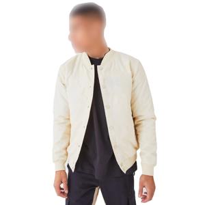 Chaqueta Universitaria Clásica Minimalista para Hombre, Corte Ajustado, Color Pastel de Primavera, Ligera, de Lona, con Logotipo Frontal Personalizado - Product Image 5