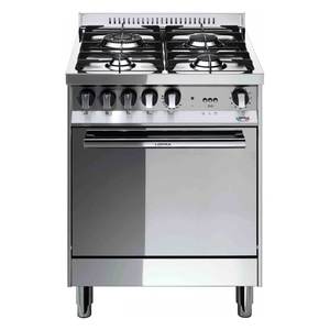 Cuisinière à gaz Lofra 4 zones avec four MAXIMA M66GV C en acier inoxydable classe A (60x60x90cm) - Product Image 1