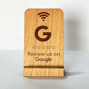 Tự lập trình NFC thẻ kinh doanh bằng gỗ xem xét đứng 13.56 MHz RFID thông tin liên lạc cho Google đánh giá cho doanh nghiệp sử dụng - Product Image 1