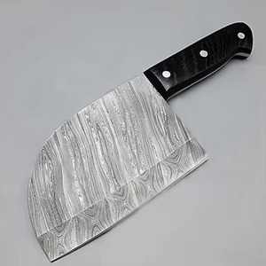 Hecho a mano Damasco acero completo Tang cocina carne cuchillo de corte vegetal con Funda de cuero - Product Image 6